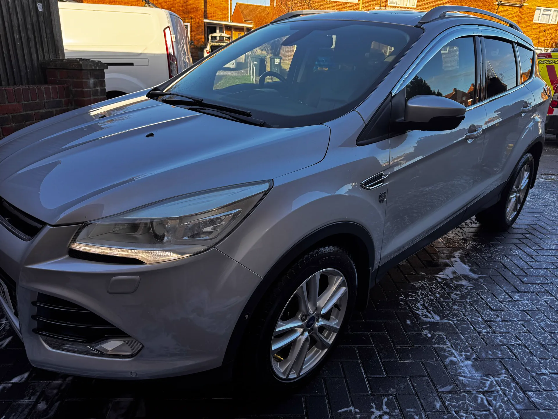 Silver Ford Kuga looking showroom fresh after a full valet near Portsmouth